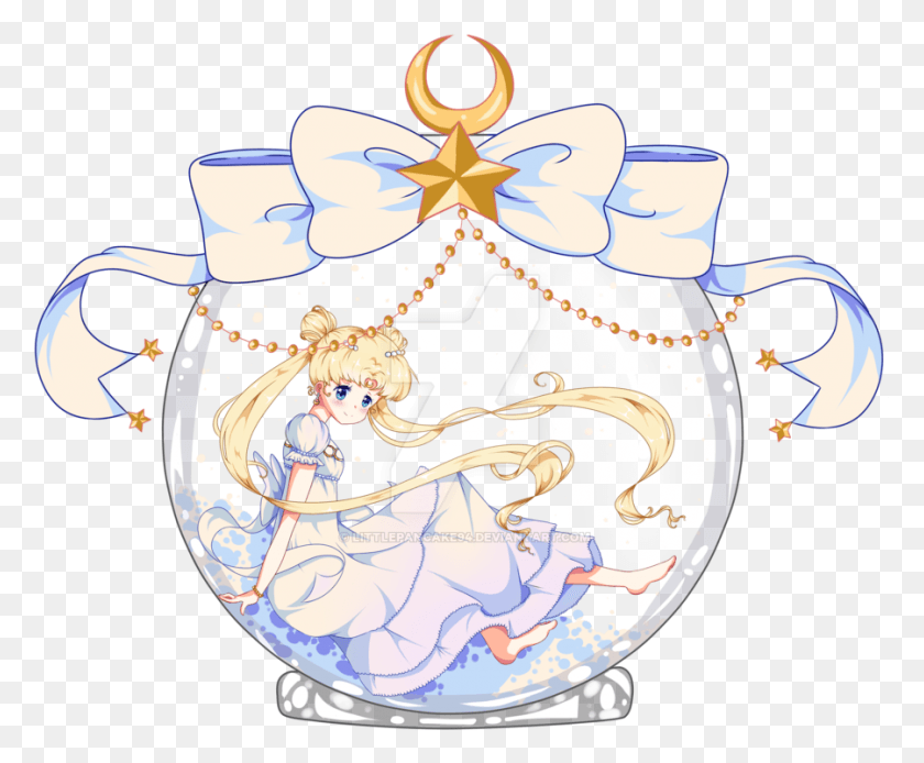 900x732 Images About Sailor Moon On We Heart It Princess Serenity Sailor Moon Fanart, Birthday Cake, Cake, Dessert HD PNG Download