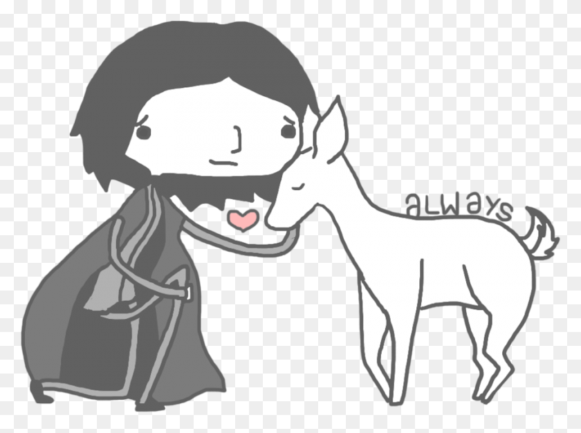 900x654 Images About Severus Snape On We Heart It Always Snape Related Arts, Animal, Donkey, Mammal HD PNG Download