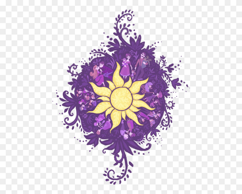 482x613 Images About Tangled On We Heart It Tangled Sun, Pattern, Graphics HD PNG Download