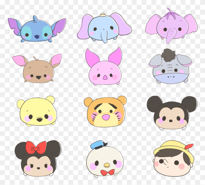 1186x1067 Images About Tumblr Overlays On We Heart It Tsum Tsum Disney Drawings, Face, Photo Booth, Graphics HD PNG Download