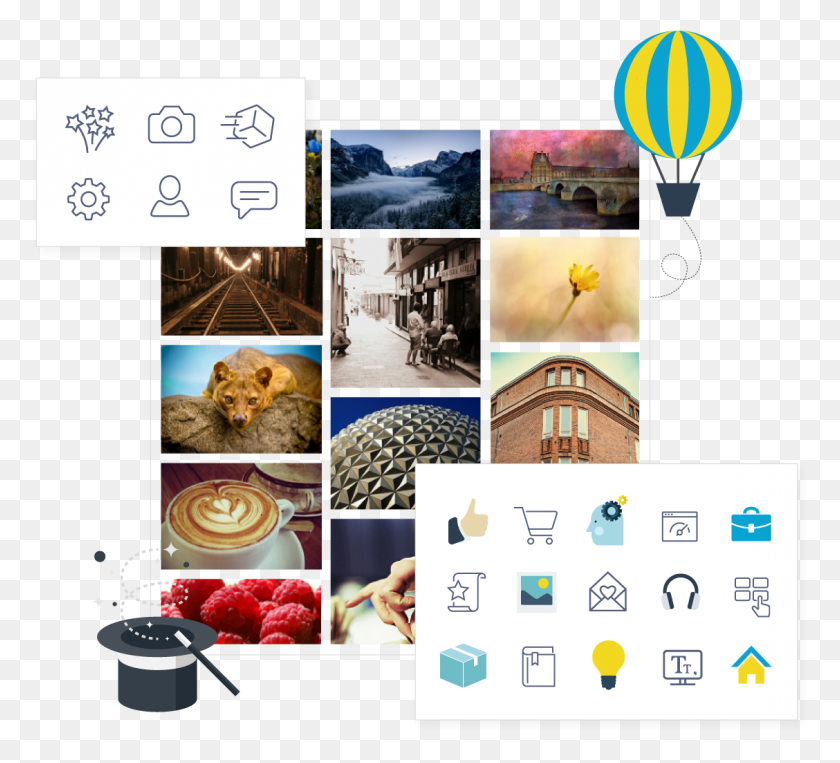 1128x1017 Images And Icons, Collage, Poster, Advertisement HD PNG Download