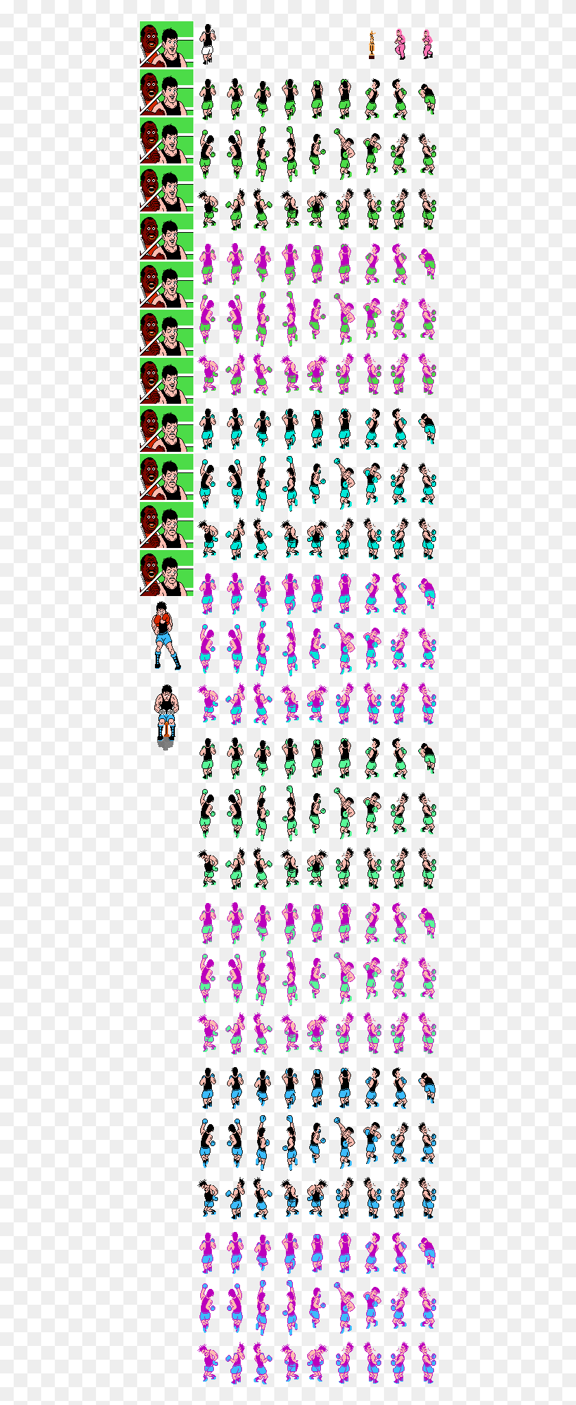 433x1986 Images Are Entire Sheets Just Cut And Paste Sprites, Text, Poster, Advertisement HD PNG Download