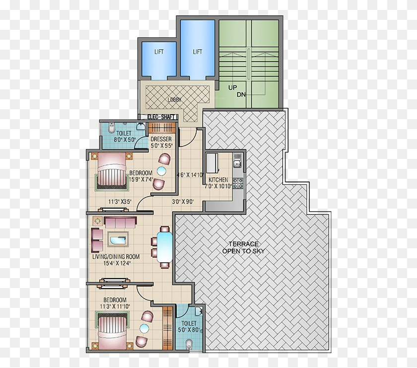 496x681 Images For Cluster Plan Of Damji Shamji Mahavir Orion Floor Plan, Floor Plan, Diagram, Plot HD PNG Download