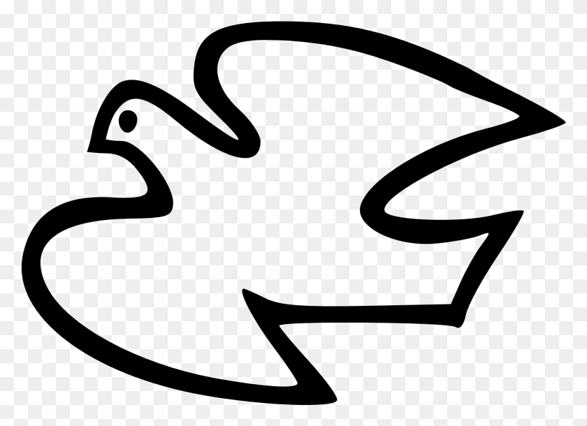 1844x1301 Images For Gt White Dove Clipart Line Drawing Of A Dove, Gray, World Of Warcraft HD PNG Download