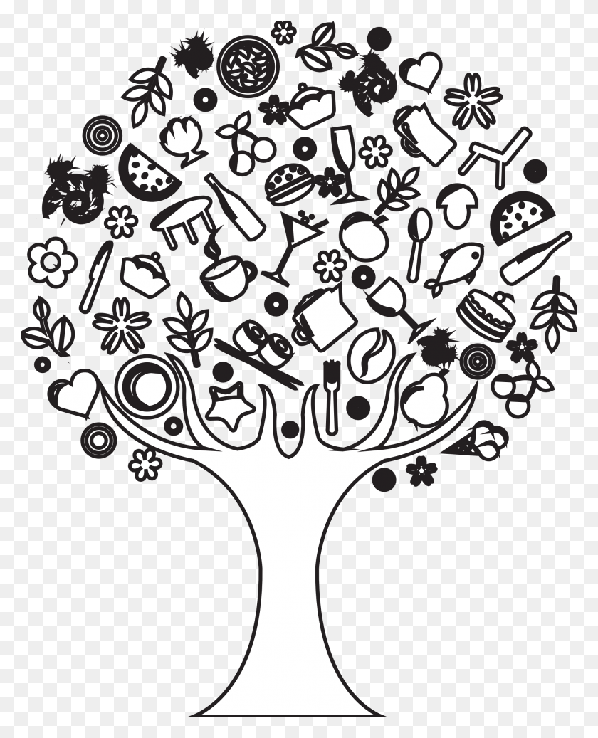 1979x2480 Images For Tree Black And White Drawing Black And White Abstract Drawing, Doodle HD PNG Download