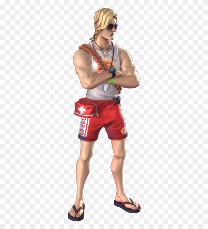 298x861 Images Fortnite Sun Tan Specialist Skin, Person, Human, Sunglasses HD PNG Download