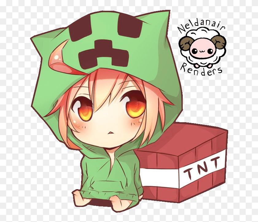 648x663 Images Minecraft Creeper Anime Girl Minecraft Anime Cute, Elf, Graphics HD PNG Download