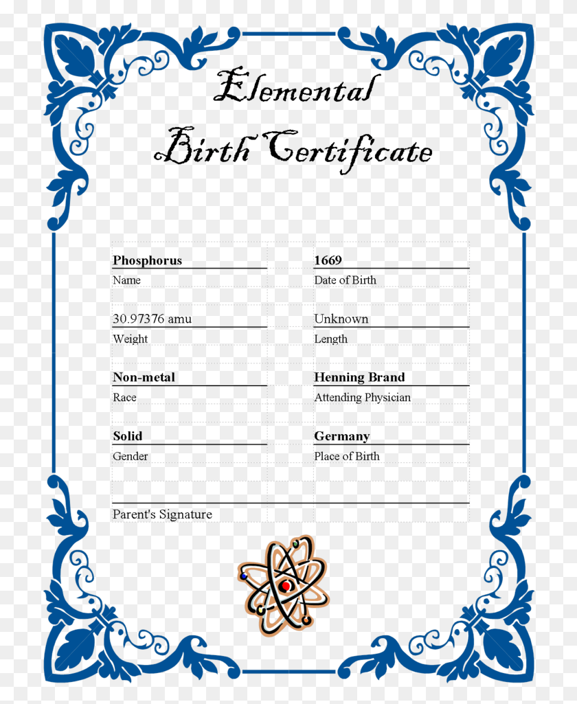 720x965 Images Of Ar Element Birth Certificate Template Border Design Of Paper, Text, Symbol, Home Decor HD PNG Download