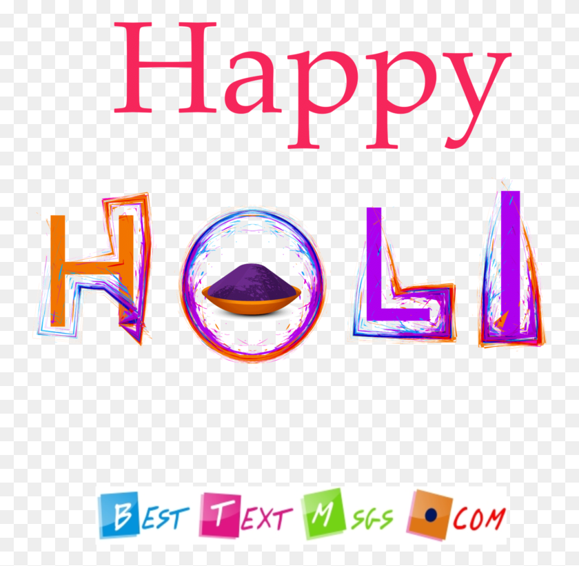 749x761 Descargar Png / Happy Holi Festival De Holi 2019 Png
