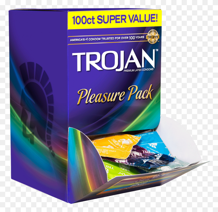 962x936 Презервативы Презервативы Презервативы Durex Trojan Condoms 100 Pack, Диск, Dvd, Флаер Hd Png Скачать