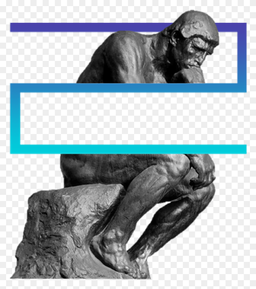 3723x4248 Imaginingcreativity In Rvaporwave Thinking Man Statue, Sculpture, Dog HD PNG Download