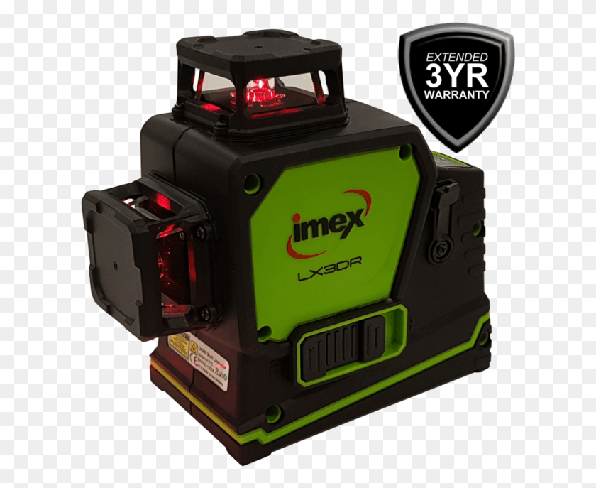 613x627 Imex 3dr Multi Line Red Beam Laser Level Laser Level, Machine, Logo, Symbol HD PNG Download