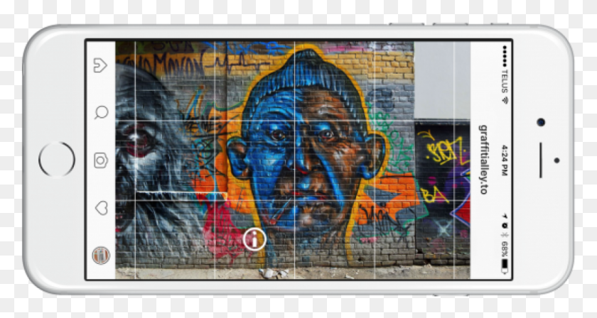 843x420 Descargar Png Iphone6Plus Silver Landscape Gráficos De Red Portátiles, Persona, Humano, Graffiti Hd Png