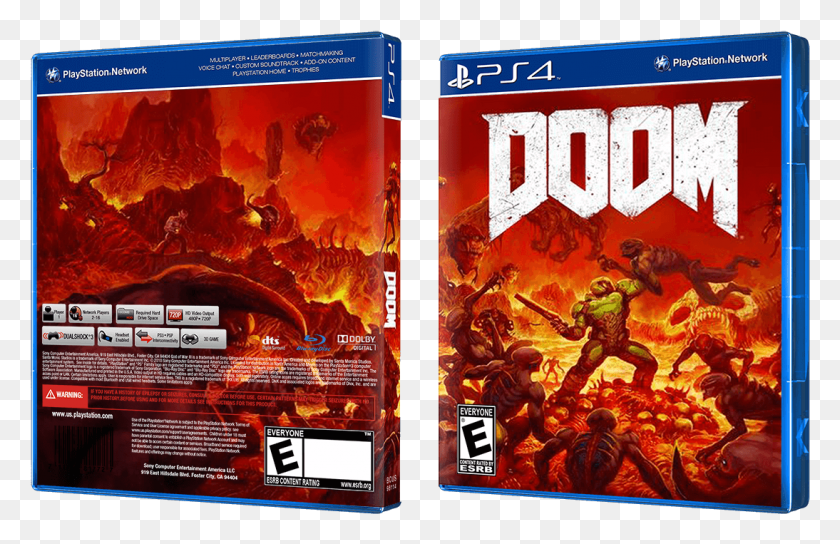 1094x679 Img Doom 2016 Reversible Cover, Disk, Poster, Advertisement HD PNG Download