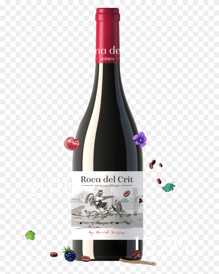 649x990 Бутылка Вина Img Roca Del Crit, Красное Вино, Вино, Алкоголь Png Скачать