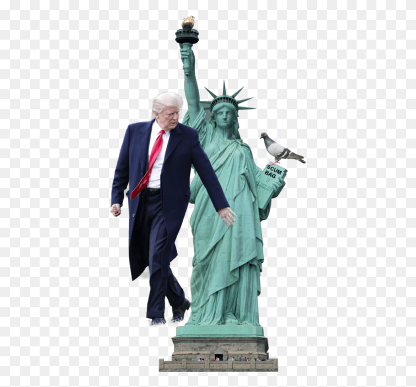399x722 Img Statue Of Liberty Cardboard Cutout, Tie, Accessories, Accessory HD PNG Download