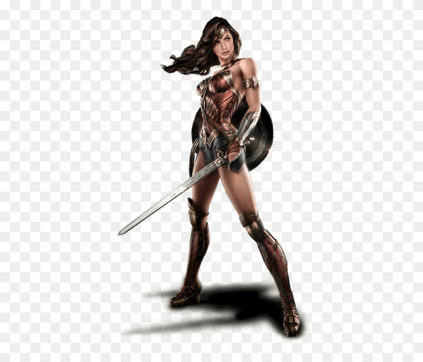 405x658 Img Wonder Woman Gal Gadot Toy, Person, Human, Sword HD PNG Download