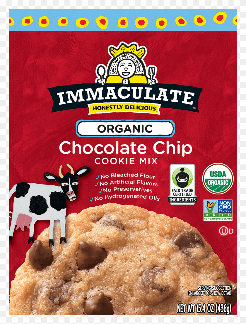 1346x1801 Immaculate Baking Organic Chocolate Chip Cookie Mix Whole Foods Chocolate Chip Cookie Mix, Food, Breakfast, Antelope HD PNG Download