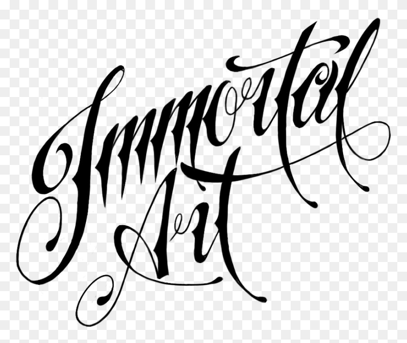 849x705 Immortal Art Studio Calligraphy, Gray, World Of Warcraft HD PNG Download