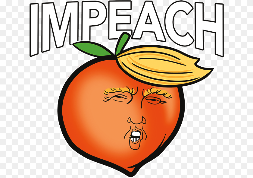 646x590 Impeach Trump Peach Cartoon, Food, Fruit, Plant, Produce Transparent PNG