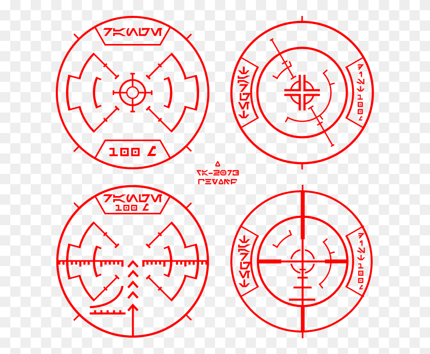 623x632 Imperial Reticle Crosshairs Gun 1 E 11 Scope Reticle, Light, Text, Outdoors HD PNG Download