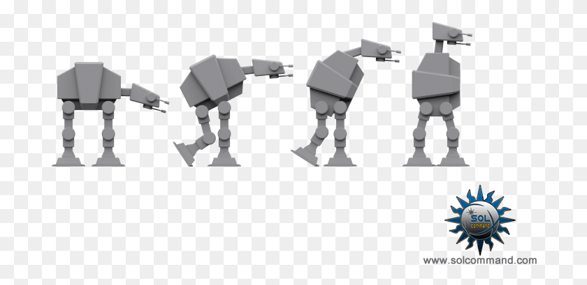 696x349 Imperial Walker At At, Robot, Minecraft HD PNG Download