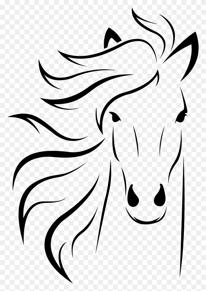 1520x2196 Implied Line Horse Face Clip Art, Gray, World Of Warcraft HD PNG Download