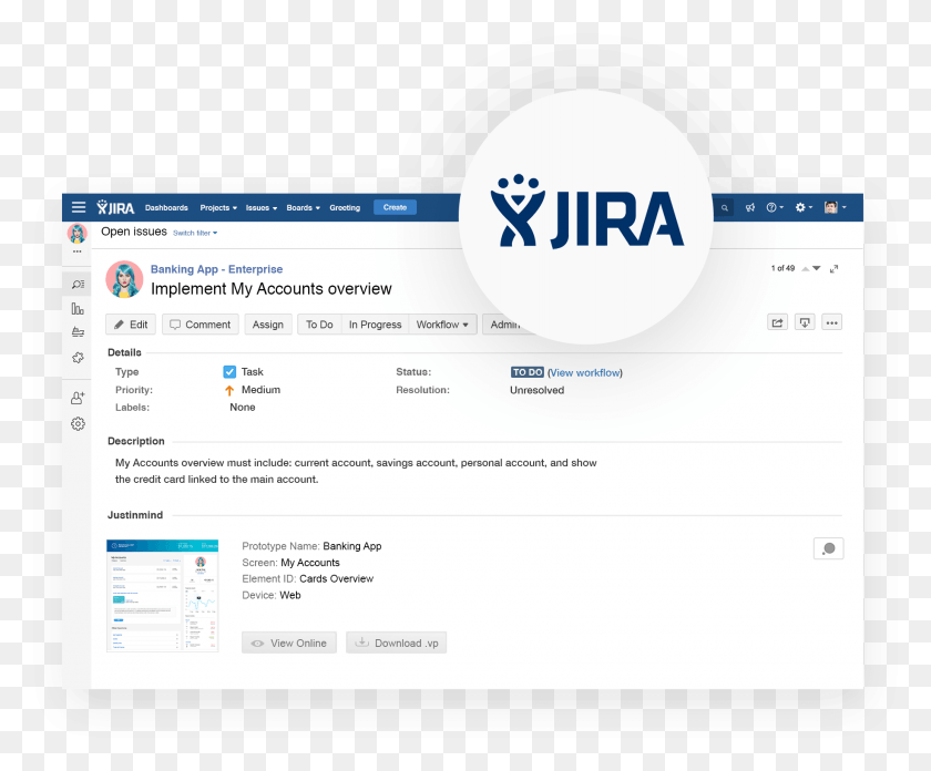 1833x1495 Import And Export Tasks Between Justinmind And Jira Jira, File, Text, Computer HD PNG Download