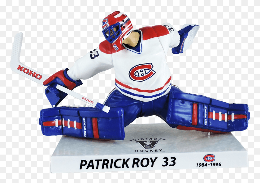 1543x1053 Imports Dragon Rare 950 Nhl Hockey Patrick Roy Montreal Montreal Canadiens, Helmet, Clothing, Person HD PNG Download