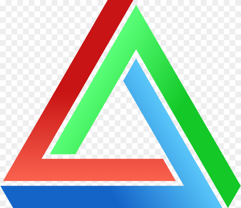 Impossible Clipart, Triangle Sticker PNG