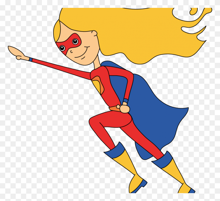 846x768 Impressive Idea Superhero Clip Art Girl Super Hero Super Hero Woman Clipart, Person, Human, Outdoors HD PNG Download