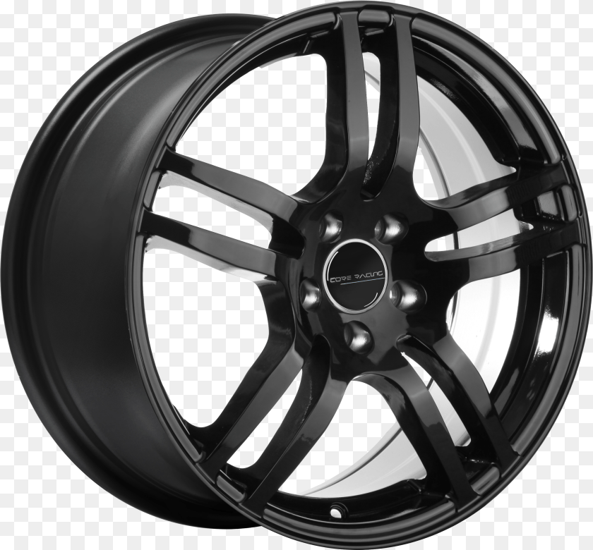 2968x2755 Impulse Core Racing Impulse Gloss Black, Alloy Wheel, Car, Car Wheel, Machine PNG