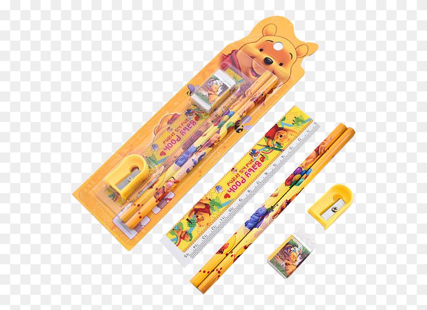 560x550 In 1 Kids Stationery Items Sharpener With Eraser Winnie The Pooh Life Size Stand Up, Pencil Box, Pez Dispenser HD PNG Download