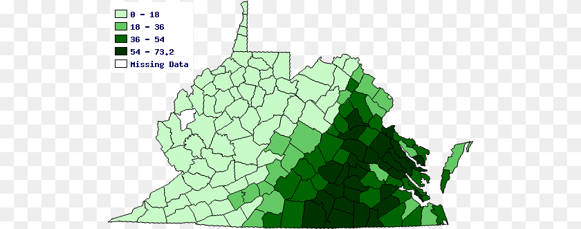 530x331 In 1860 The Lowest Percentage Of Virginia39s Population Map Of Slaves In Virginia, Chart, Plot, Tree, Rainforest Transparent PNG