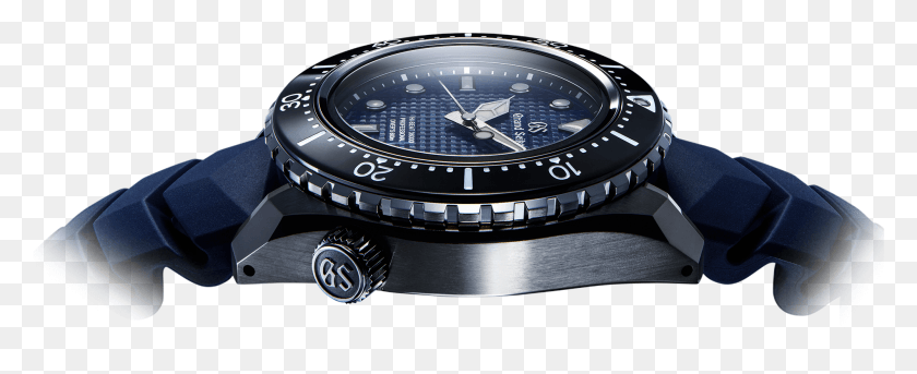 2000x728 In 2017 It Was Announced That Grand Seiko Would Be Titanium Blue Diver Watch, Wristwatch HD PNG Download