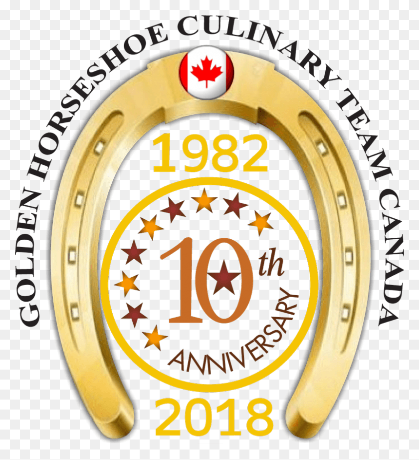 800x884 In 2018 Les Toques Blanches International Golden Horseshoe Circle, Text, Symbol, Number HD PNG Download