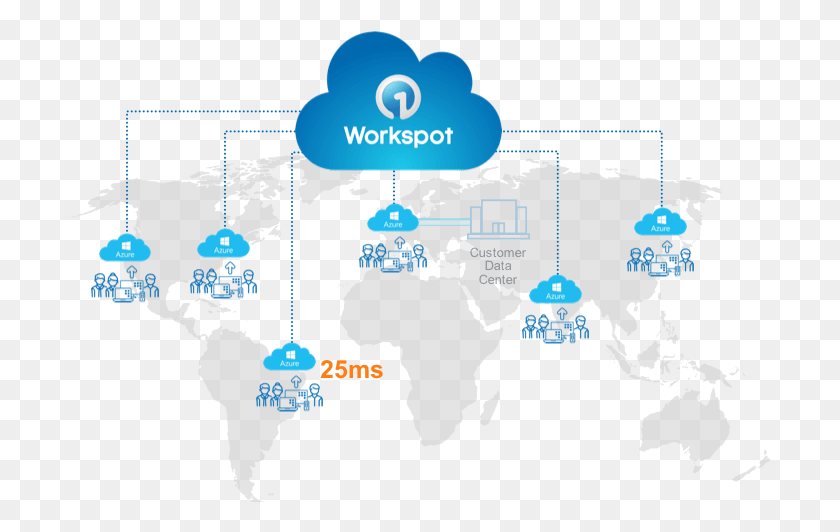 700x472 В Дополнение К Масштабируемости И Эластичности Workspot39S World Map, Plot, Diagram, Map Hd Png Download