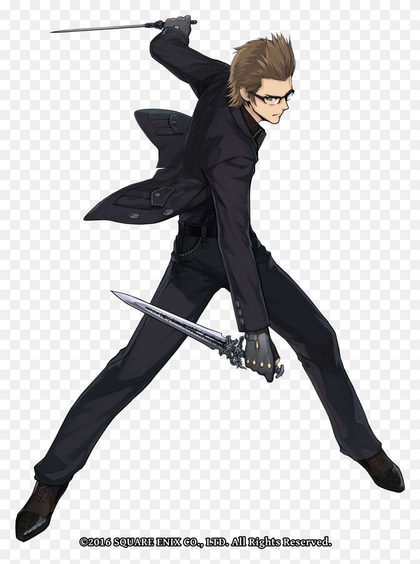 2428x3329 In Defense Prince Noctis And His Companions Drew Theirs Ffxv Ignis Daggers, Ninja, Duel, Person HD PNG Download