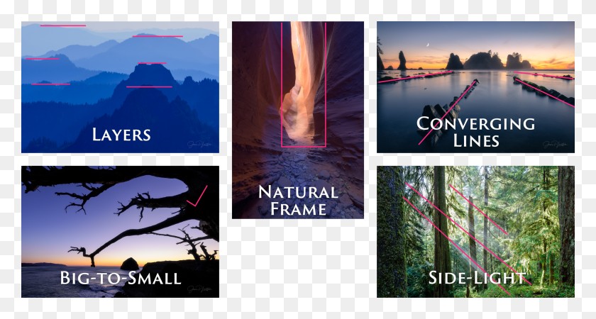2500x1251 In Field Techniques To Create Depth In Your Landscape, Collage, Poster, Advertisement HD PNG Download