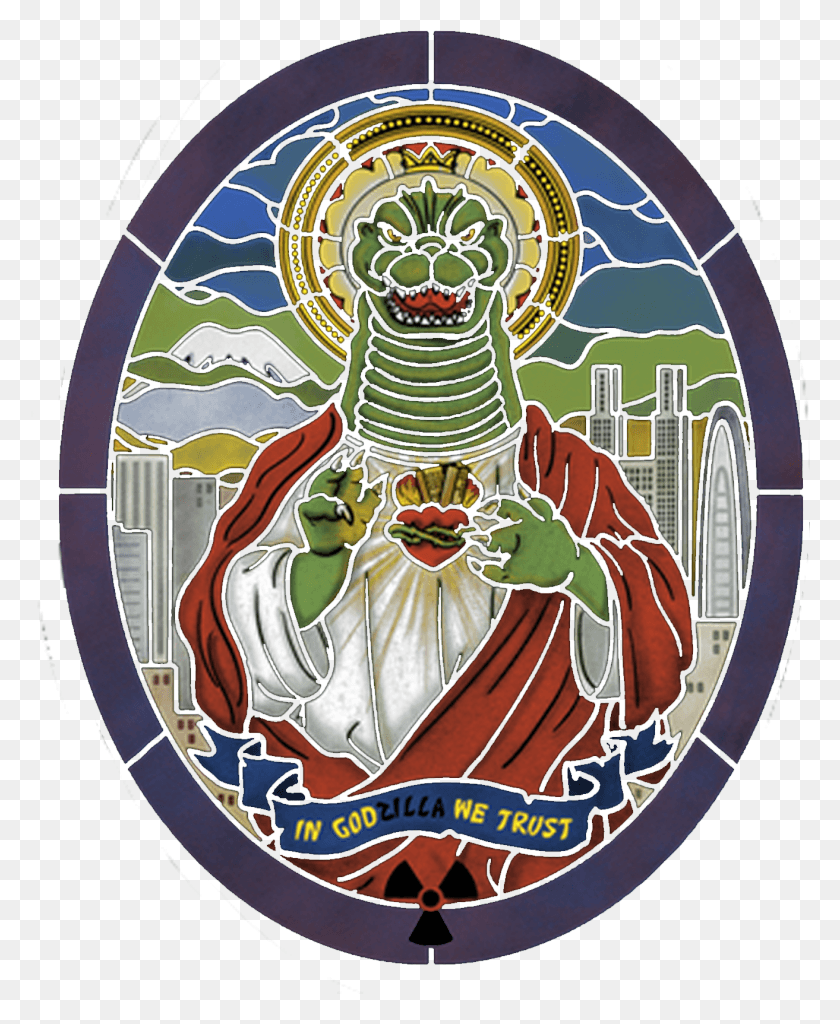 1313x1624 En Godzilla We Trust, Vidrieras, Armadura Hd Png