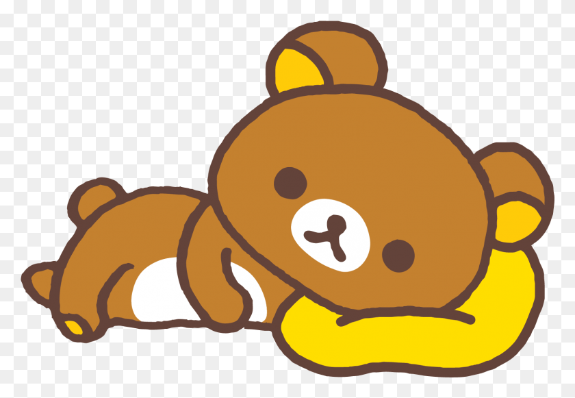1581x1057 In Japanese Means Rilak Relaxed Kuma Bear Rilakkuma Transparent, Food, Sweets, Confectionery HD PNG Download