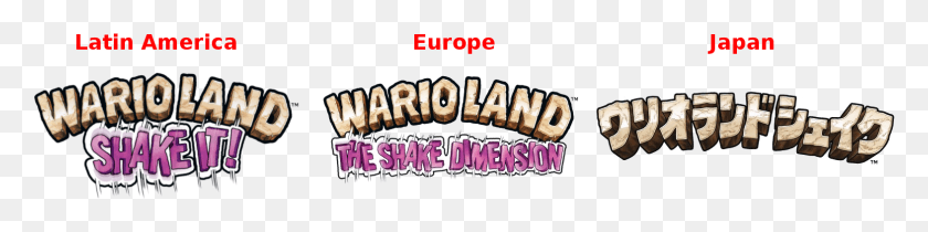 1571x304 In Latin America It39s Called Wario Land Shake It Wario Land The Shake Dimension Logo, Word, Text, Alphabet HD PNG Download