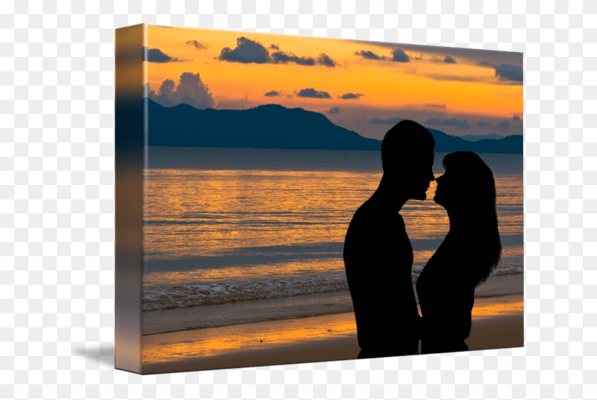650x502 In Love At By Couple In Sunrise Painting, Person, Nature HD PNG Download