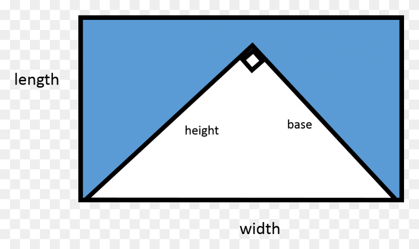 1099x621 In Order To Find The Area Of The Shaded Region We Find The Area Of The Shaded Region Triangle In A Rectangle, Building, Architecture HD PNG Download