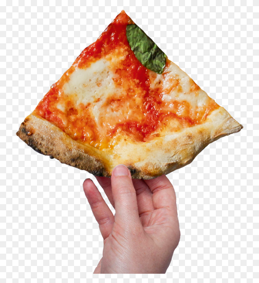 742x855 In Pizza We Trust Mano Con Pizza, Food, Person, Human HD PNG Download