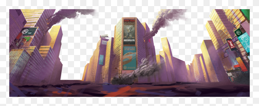 1900x700 Descargar Png En Tiendas Ahora Apocalipsis Monstruos Gigantes, Metropolis, Ciudad, Urbano Hd Png