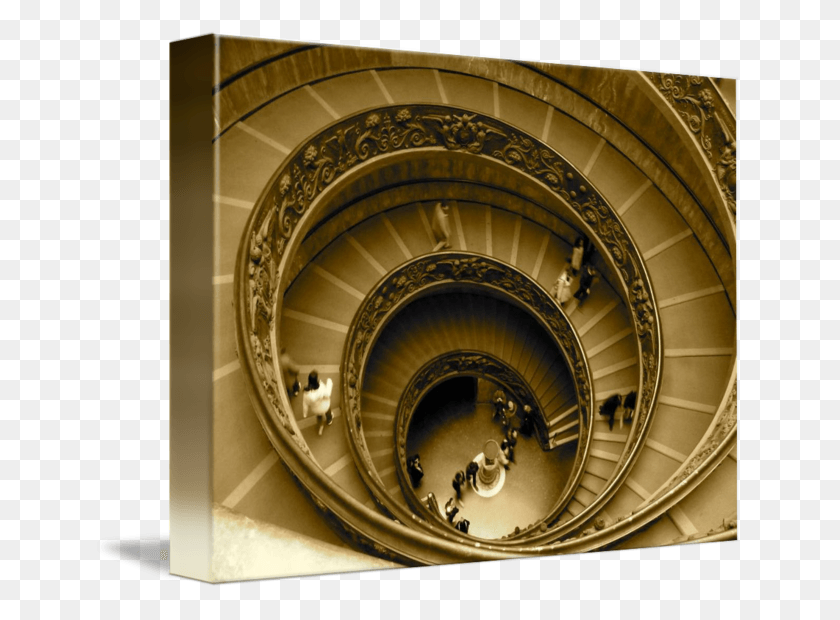 650x560 In The Museum By Brian Rhodes Vatican Museums, Handrail, Banister, Staircase HD PNG Download