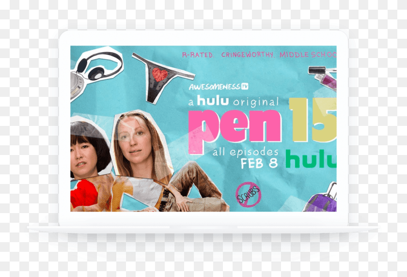 1191x782 In This Comedy We Follow The Life Of Annie An Overweight Pen15 Hulu Poster, Person, Advertisement, Flyer HD PNG Download