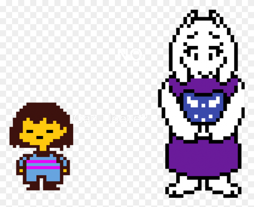 798x640 In This Scene Toriel Won39t Let You Leave The Safe Undertale Toriel Overworld Sprite, Pac Man, Super Mario, Qr Code HD PNG Download