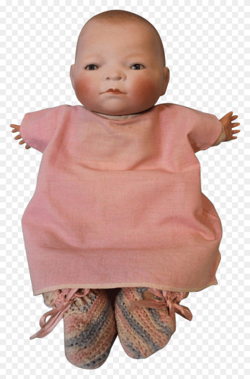 881x1372 Inch Antique Bye Lo Baby Doll By Grace S Doll, Toy, Person, Human HD PNG Download